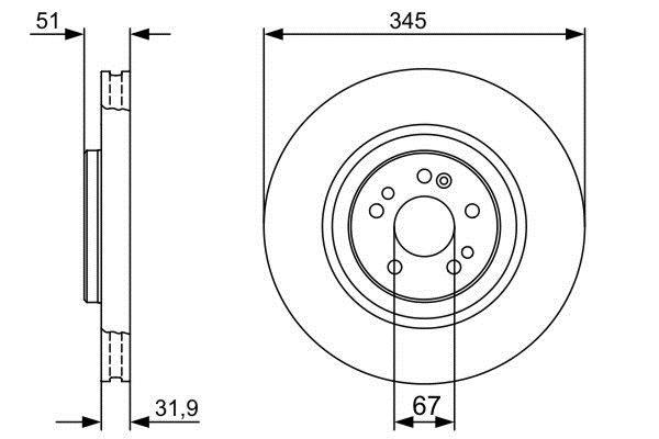 Disques de frein BOSCH 0 986 479 405