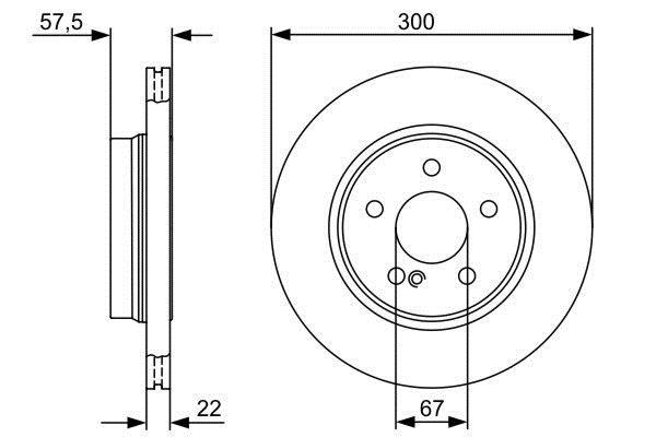 Disques de frein BOSCH ref. 0 986 479 411