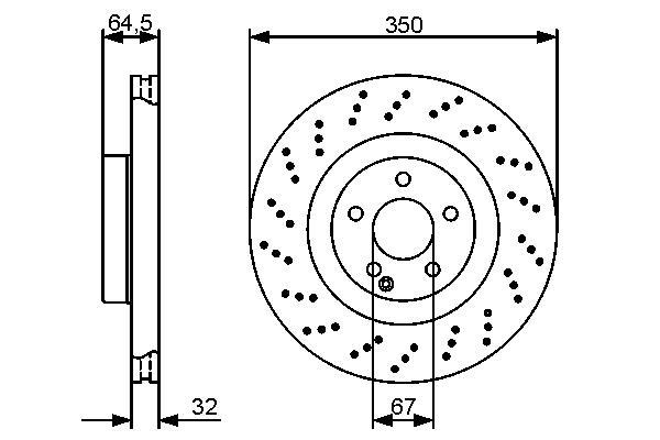 Disques de frein BOSCH ref. 0 986 479 412