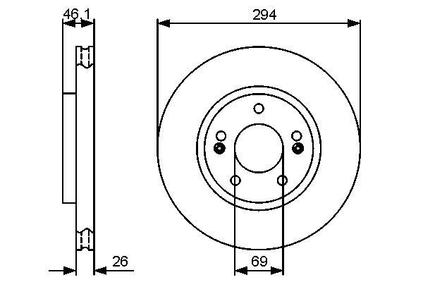 Disques de frein BOSCH 0 986 479 434