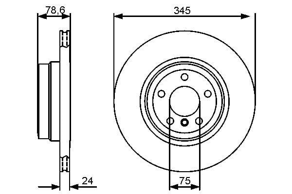 Disques de frein BOSCH 0 986 479 443