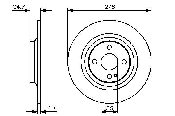 Disques de frein BOSCH 0 986 479 473
