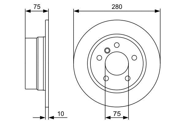 Disques de frein BOSCH ref. 0 986 479 494