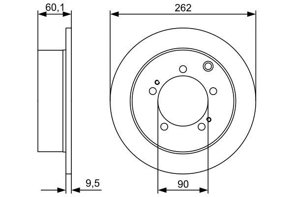 Disques de frein BOSCH ref. 0 986 479 512