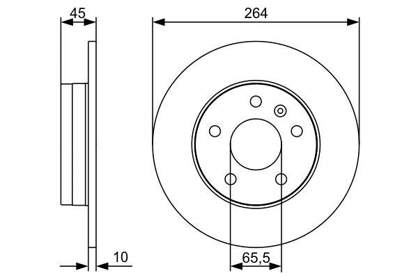 Disques de frein BOSCH ref. 0 986 479 516