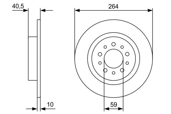 Disques de frein BOSCH 0 986 479 C98