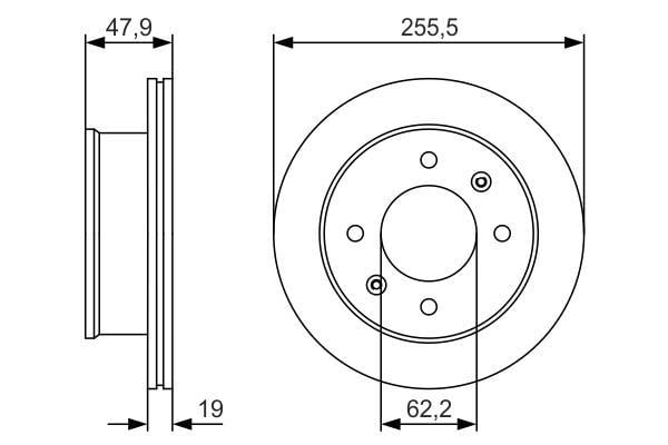 Disques de frein BOSCH 0 986 479 S21
