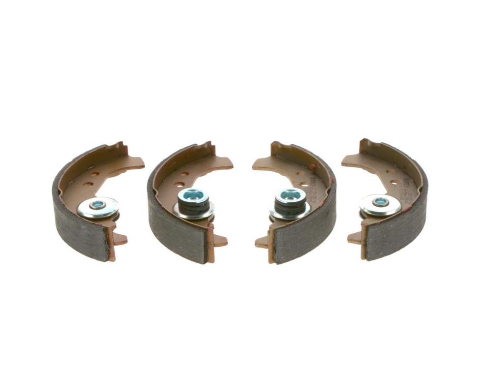 Jeu de 4 mâchoires de frein (Garniture de frein à tambour) BOSCH ref. 0 986 487 030