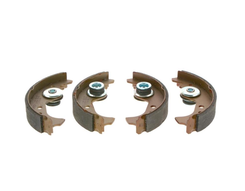 Jeu de 4 mâchoires de frein (Garniture de frein à tambour) BOSCH ref. 0 986 487 030