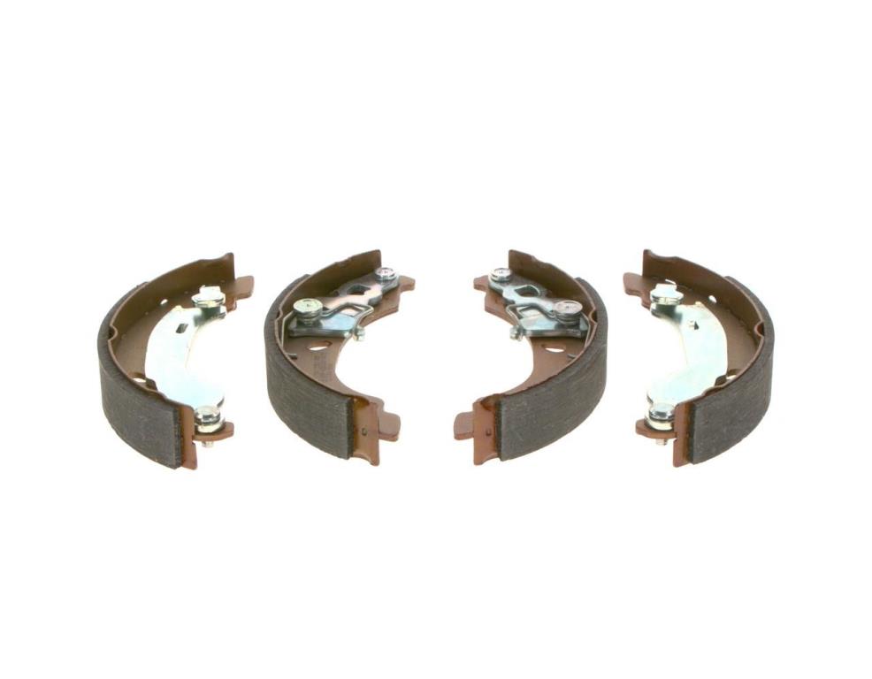 Jeu de 4 mâchoires de frein (Garniture de frein à tambour) BOSCH ref. 0 986 487 317
