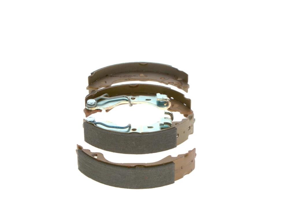 Jeu de 4 mâchoires de frein (Garniture de frein à tambour) BOSCH 0 986 487 596