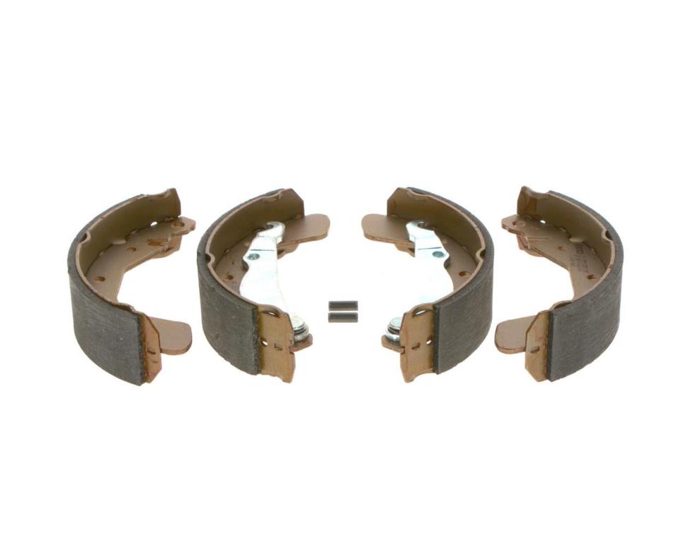 Jeu de 4 mâchoires de frein (Garniture de frein à tambour) BOSCH 0 986 487 614