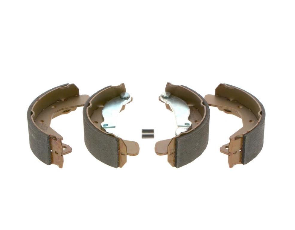 Jeu de 4 mâchoires de frein (Garniture de frein à tambour) BOSCH 0 986 487 614