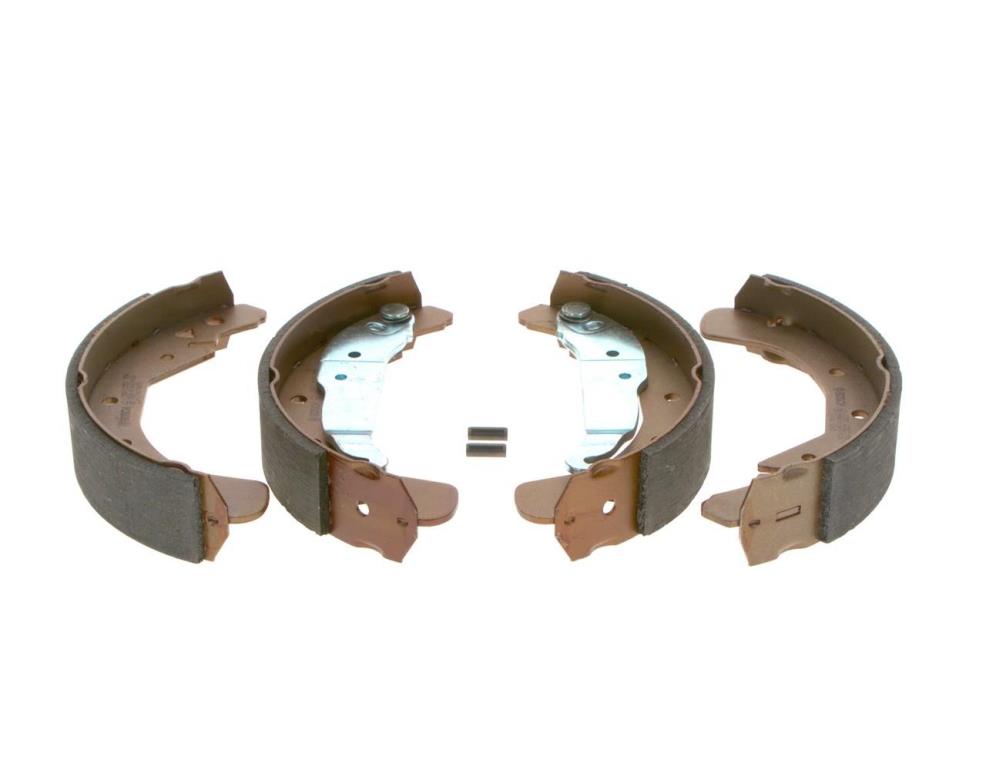 Jeu de 4 mâchoires de frein (Garniture de frein à tambour) BOSCH 0 986 487 658