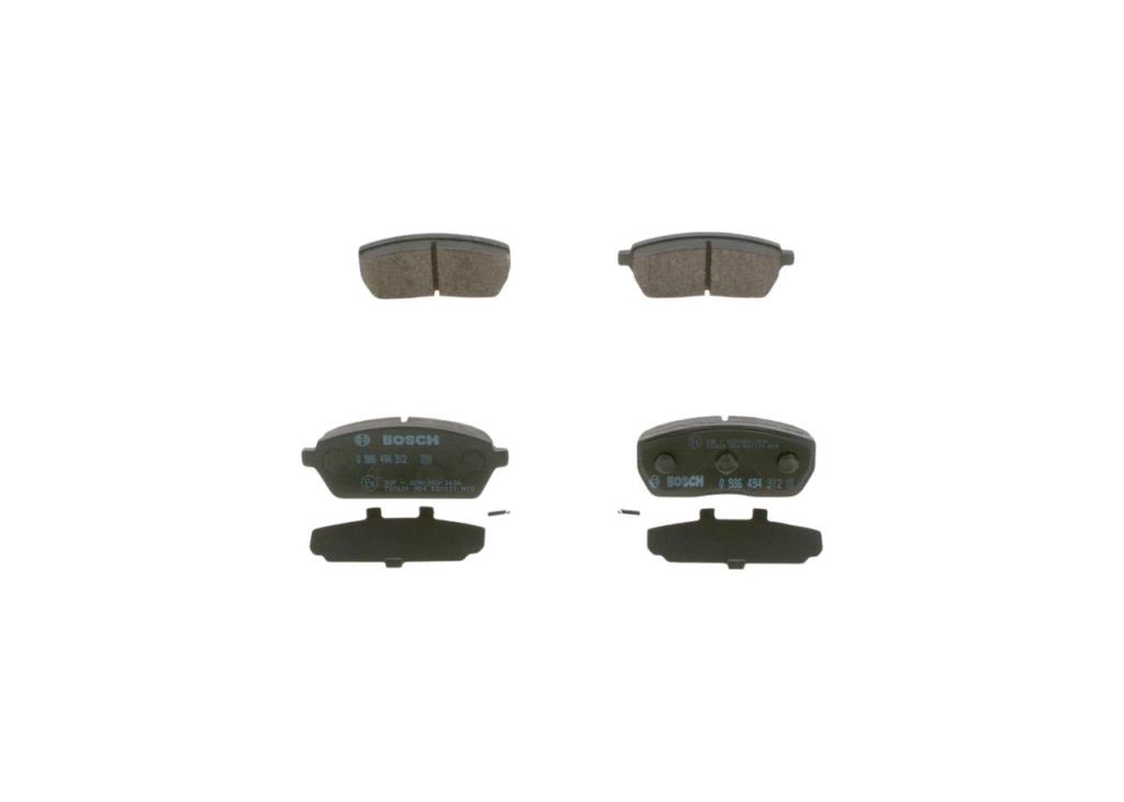 Kit de plaquettes de frein, frein à tambour (Garniture de frein à tambour) BOSCH 0 986 494 312