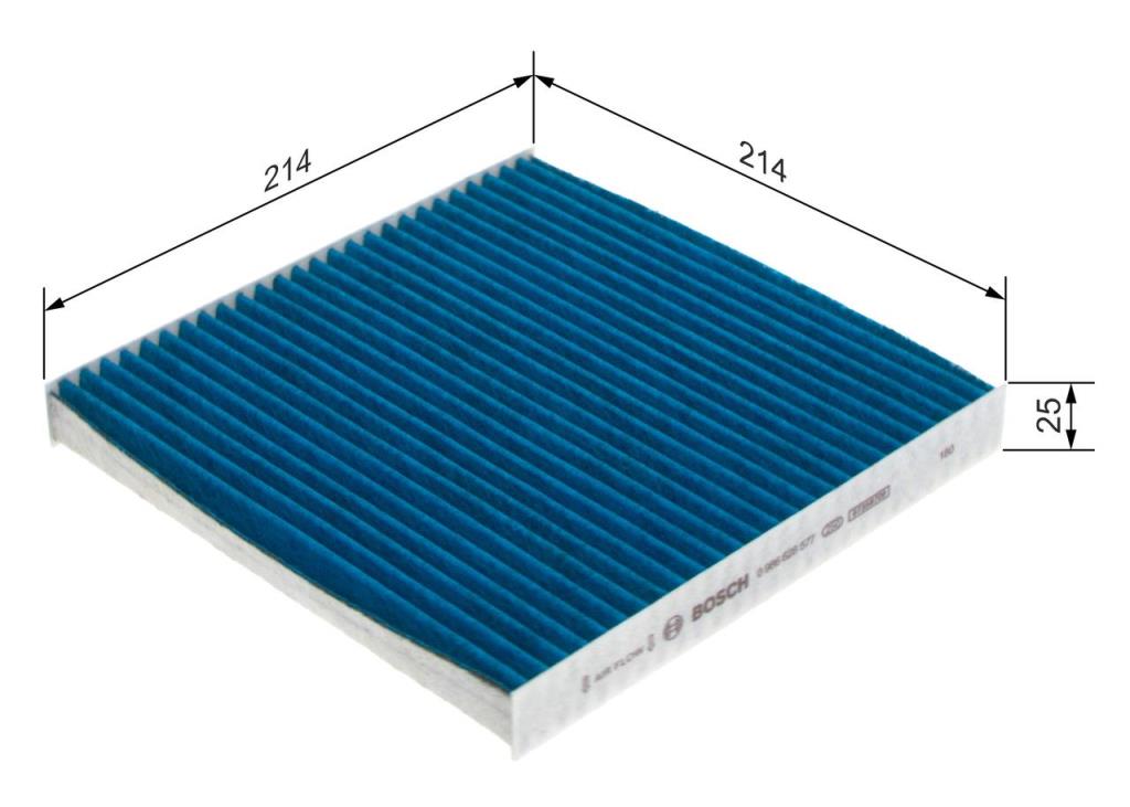 Filtre d'habitacle (Filtre à pollen) BOSCH ref. 0 986 628 577