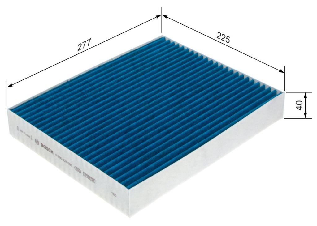 Filtre d'habitacle (Filtre à pollen) BOSCH ref. 0 986 628 586