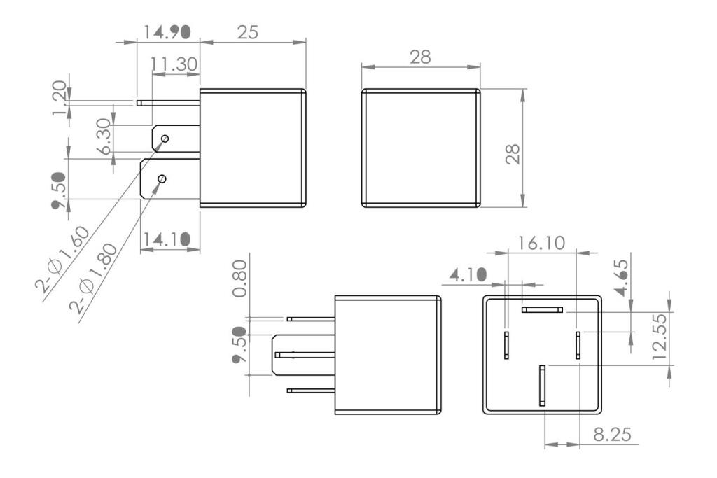 Relais BOSCH ref. 0 986 AH0 082
