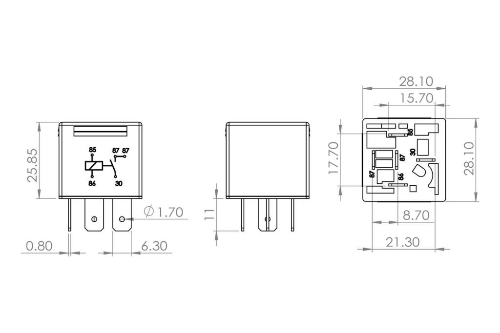 Relais, ventilateur du radiateur BOSCH ref. 0 986 AH0 251