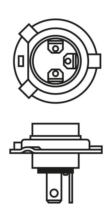 Ampoule BOSCH H4 - ref. 1 987 301 422