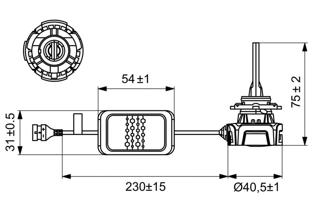 Ampoule LED Eclairage Avant BOSCH HB4 - ref. 1 987 301 555