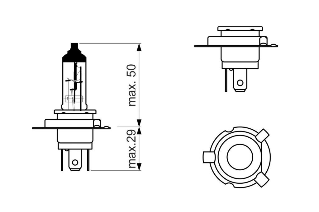 Ampoule BOSCH 1 ✕ H19 - ref. 1 987 302 092