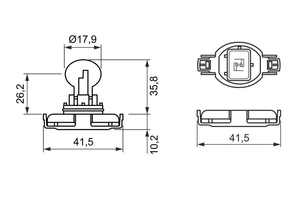 Ampoule, feu clignotant BOSCH ref. 1 987 302 269
