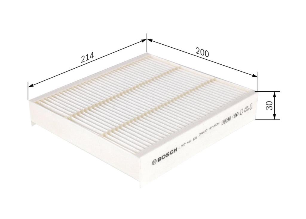 Filtro, aire habitáculo BOSCH M2133 - ref. 1 987 432 133