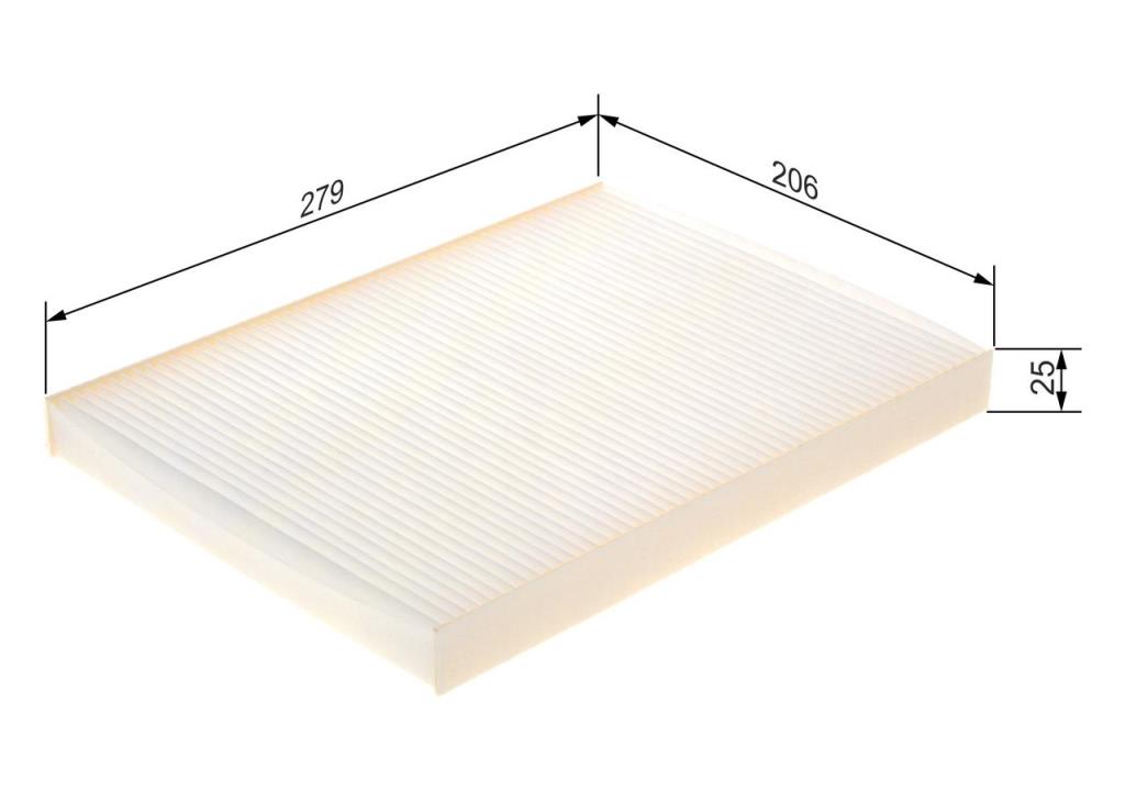 Filtre d'habitacle (Filtre à pollen) BOSCH M2808 - ref. 1 987 432 808