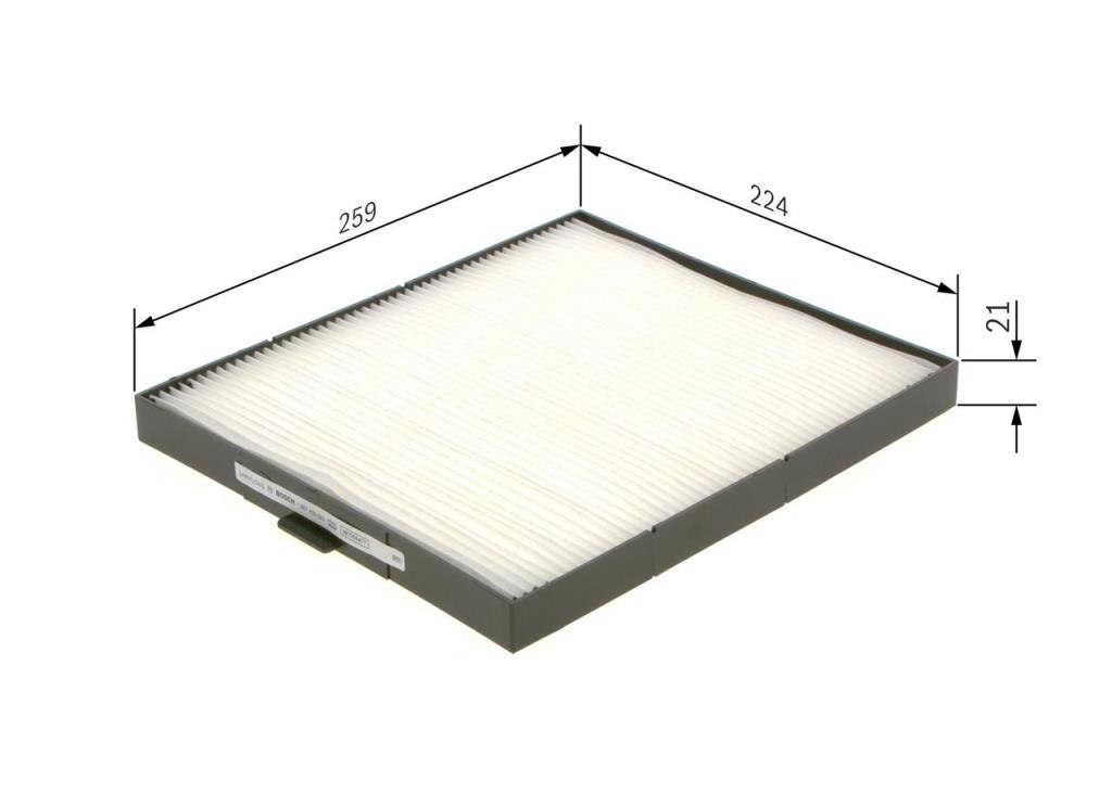 Filtre d'habitacle (Filtre à pollen) BOSCH M5092 - ref. 1 987 435 092