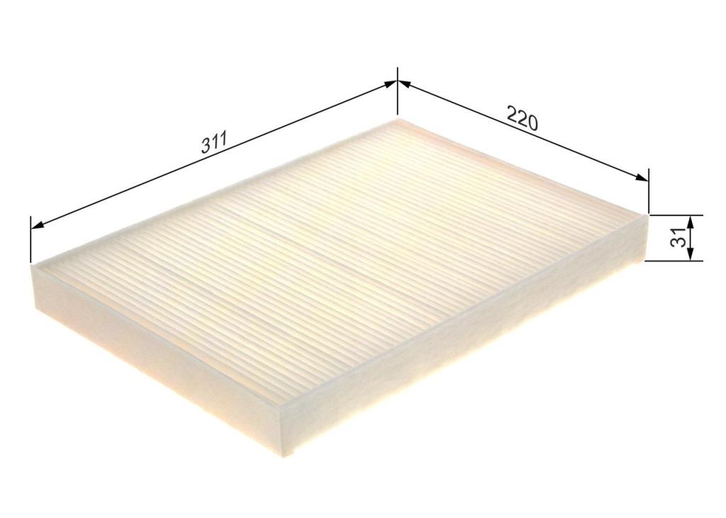 Filtro de habitáculo BOSCH M5105 - ref. 1 987 435 105