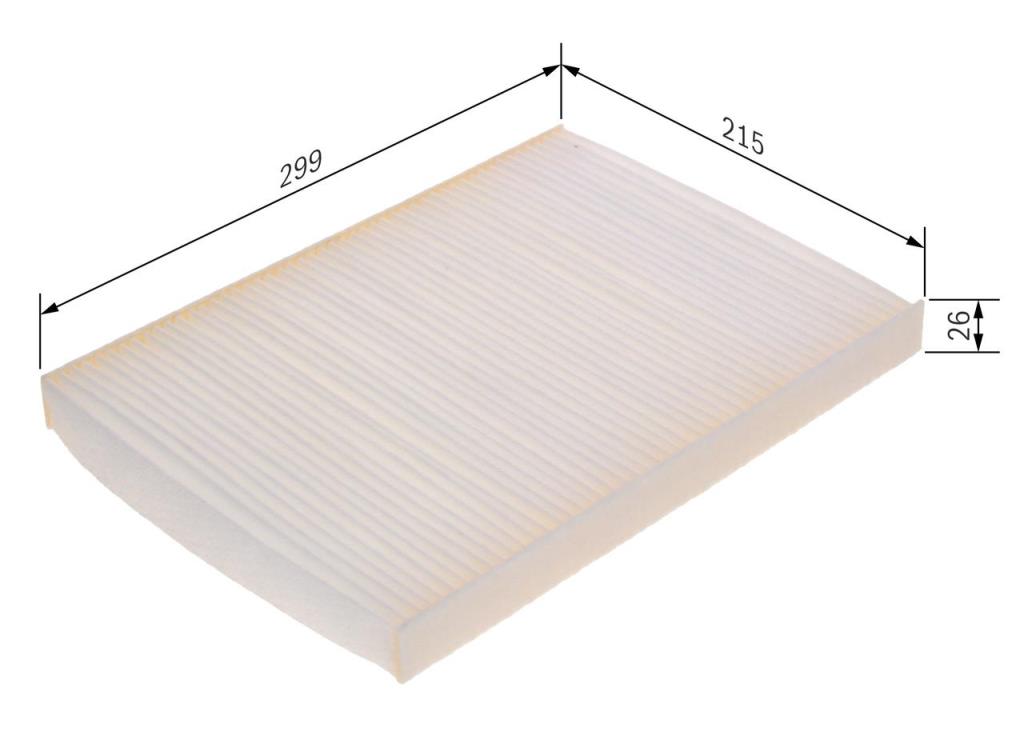 Filtre d'habitacle (Filtre à pollen) BOSCH M5112 - ref. 1 987 435 112