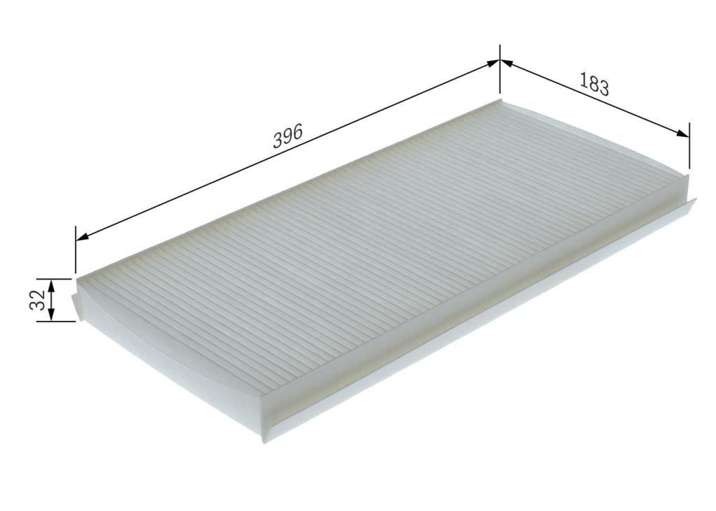 Filtre d'habitacle (Filtre à pollen) BOSCH M5118 - ref. 1 987 435 118