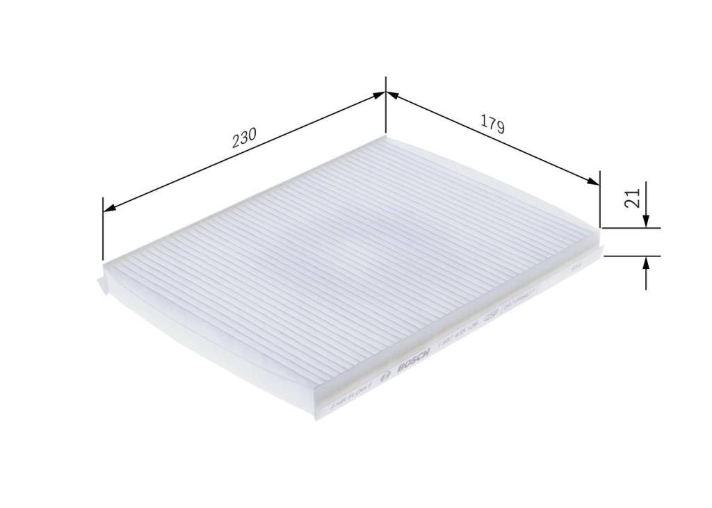 Filtre d'habitacle (Filtre à pollen) BOSCH M5126 - ref. 1 987 435 126