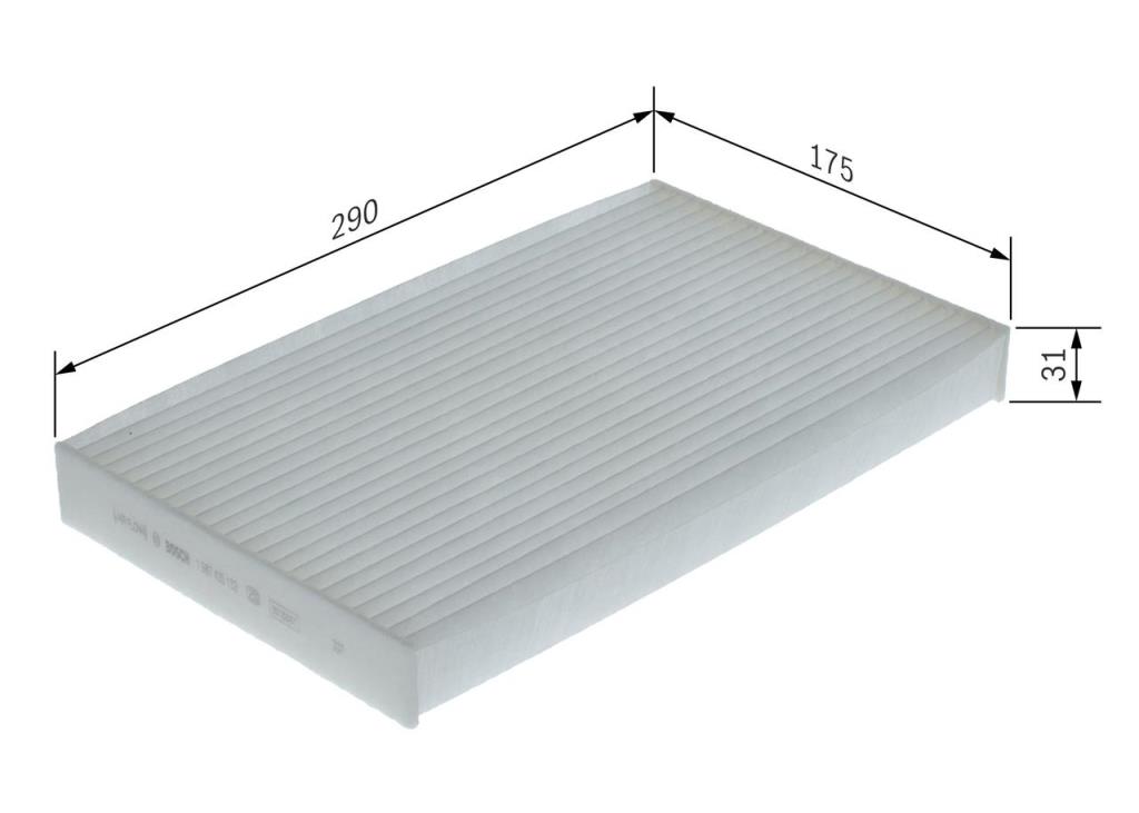 Filtro de habitáculo BOSCH M5132 - ref. 1 987 435 132