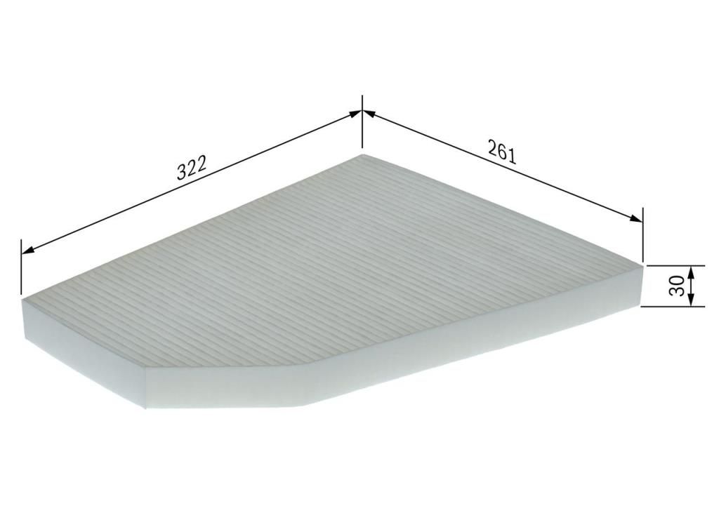 Filtre d'habitacle (Filtre à pollen) BOSCH  ref. 1 987 435 152