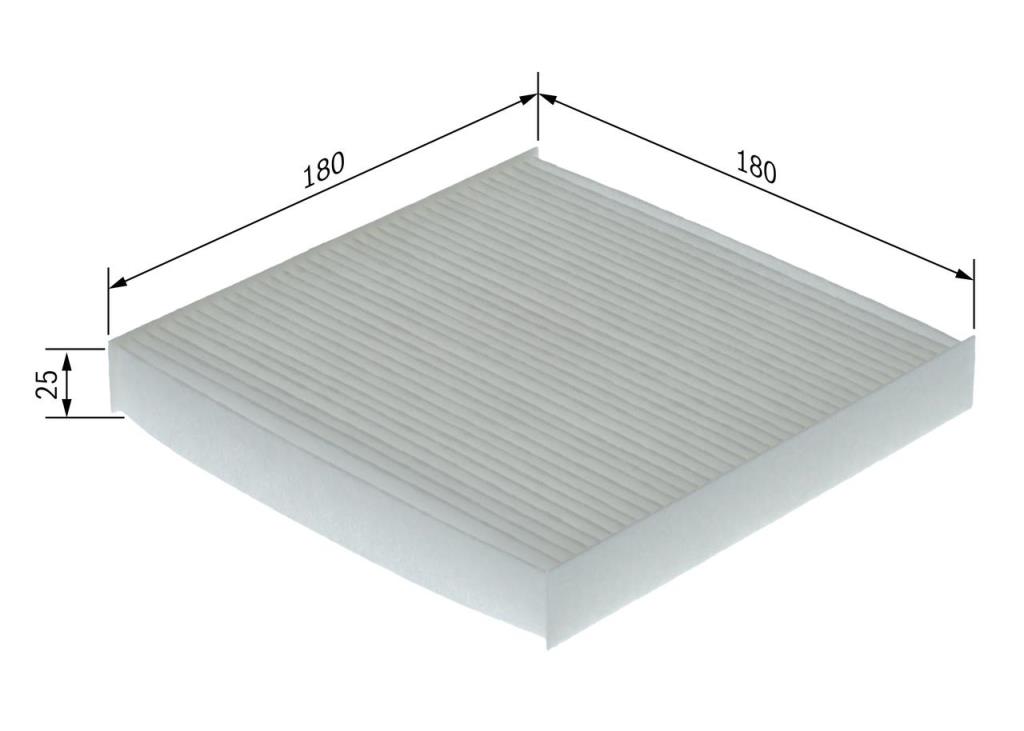 Filtre d'habitacle (Filtre à pollen) BOSCH  ref. 1 987 435 153