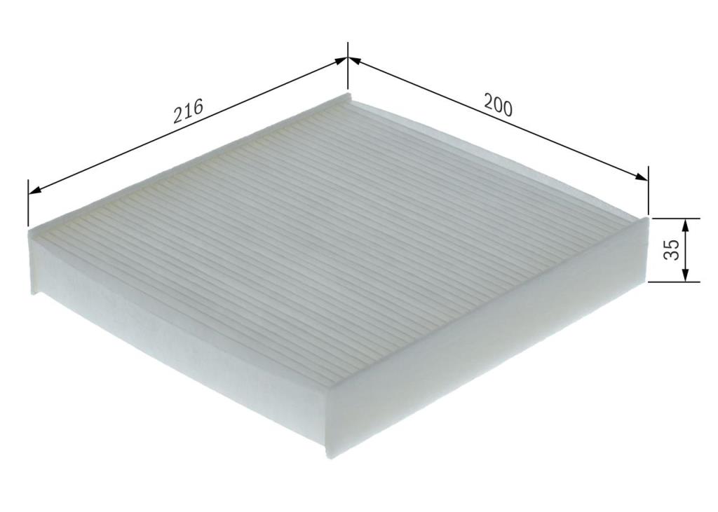 Filtre d'habitacle (Filtre à pollen) BOSCH  ref. 1 987 435 156
