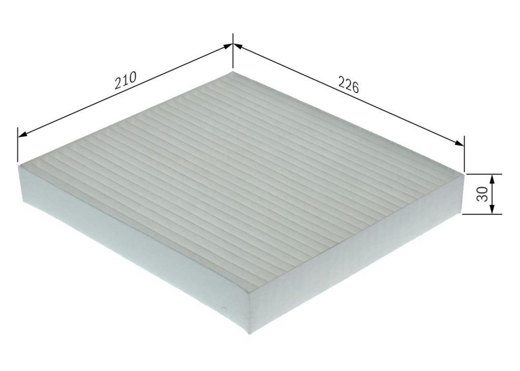 Filtre d'habitacle (Filtre à pollen) BOSCH ref. 1 987 435 160