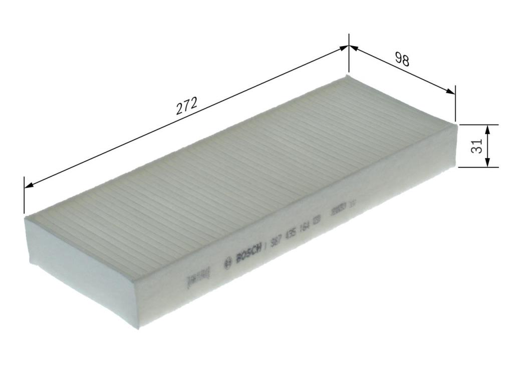 Filtre d'habitacle (Filtre à pollen) BOSCH  ref. 1 987 435 164
