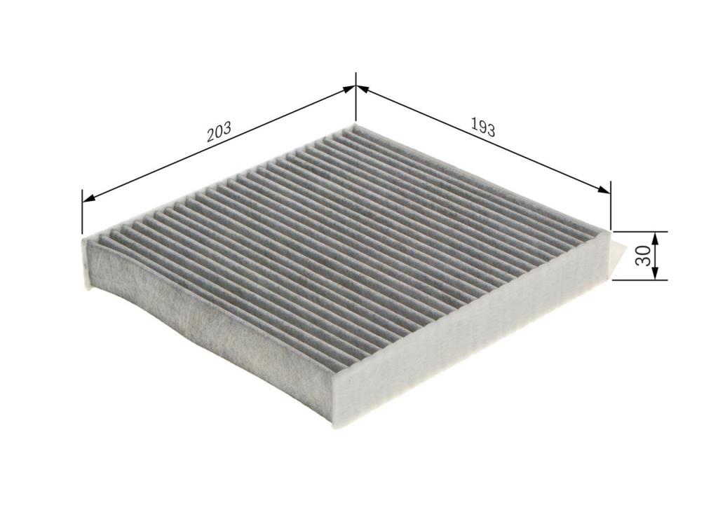 Filtre d'habitacle (Filtre à pollen) BOSCH R5584 - ref. 1 987 435 584