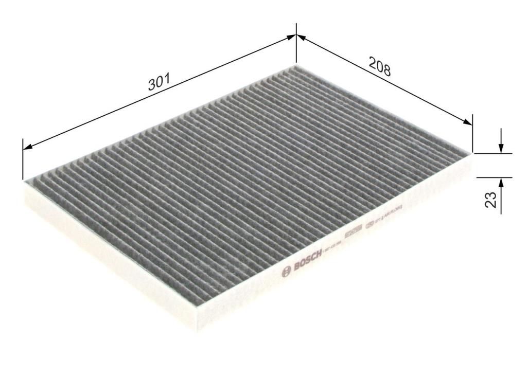 Filtro, aire habitáculo BOSCH R5586 - ref. 1 987 435 586