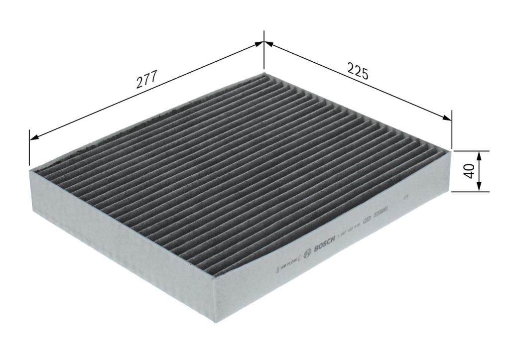 Filtre d'habitacle (Filtre à pollen) BOSCH ref. 1 987 435 619