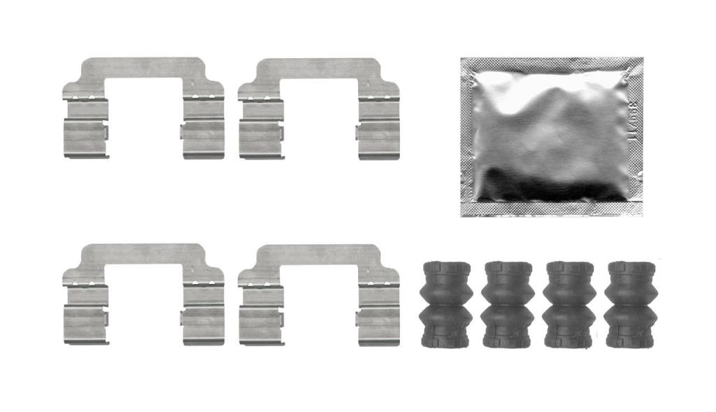 Kit d'accessoires pour plaquette de frein à disque BOSCH 1 987 474 748