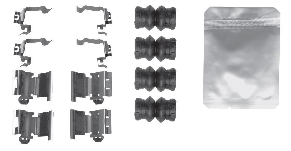 Kit acessórios de pastilhas de travão BOSCH ref. 1 987 474 751