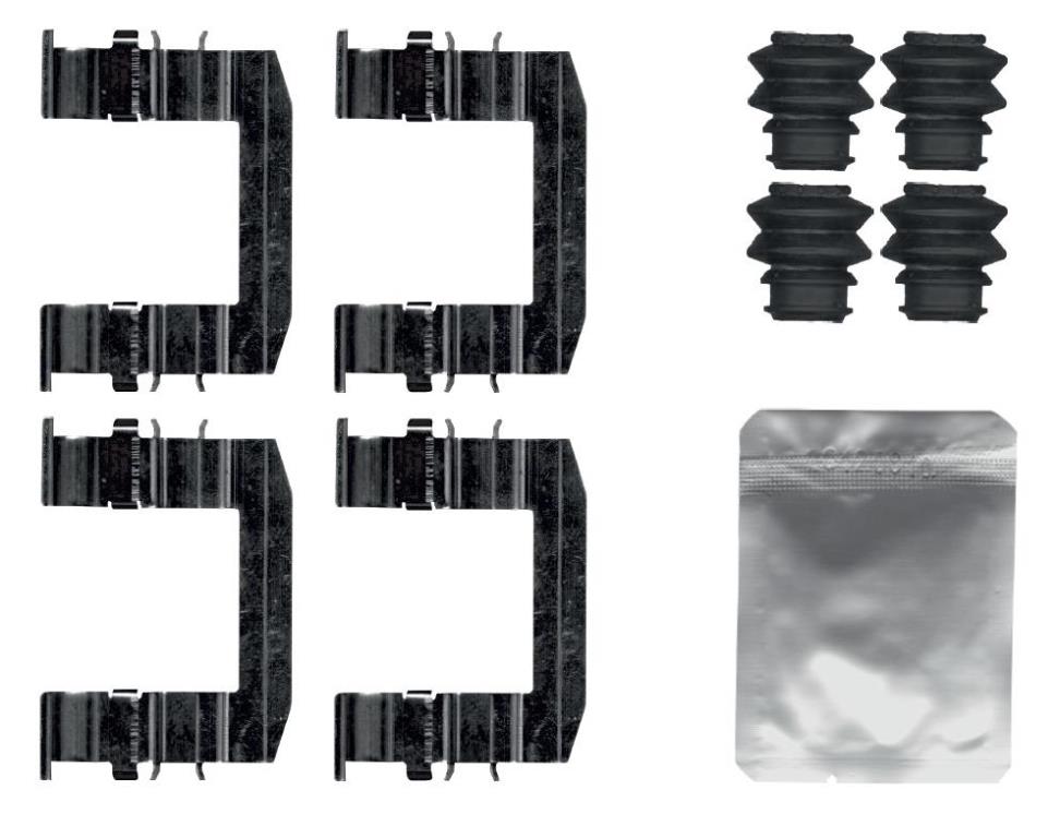Kit d'accessoires pour plaquette de frein à disque BOSCH 1 987 474 753