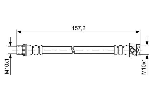 Flexible de frein (Durite de frein) BOSCH 1 987 481 624