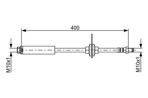 Flexible de frein (Durite de frein) BOSCH ref. 1 987 481 944
