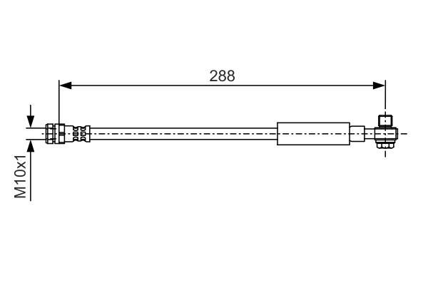 Flexible de frein (Durite de frein) BOSCH ref. 1 987 481 A26