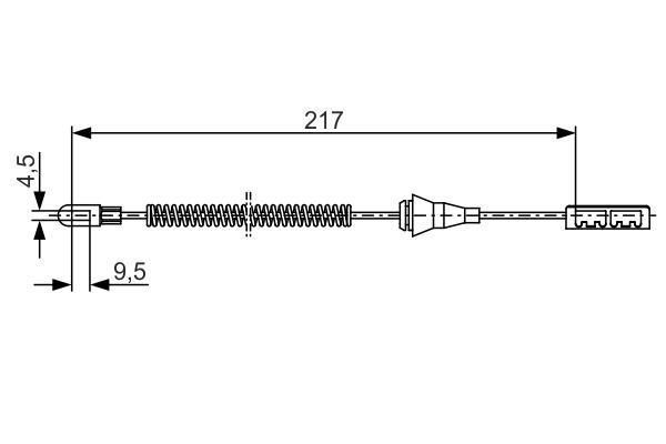 Cable de freno de mano BOSCH ref. 1 987 482 251